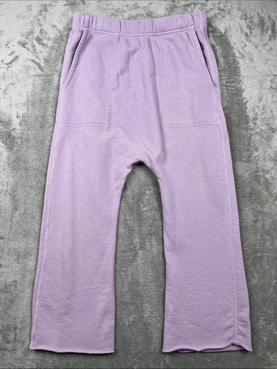 Nili Lotan Pants - Nili Lotan S Purple 100% Cotton Harem Pocket French Terry Sweatpants